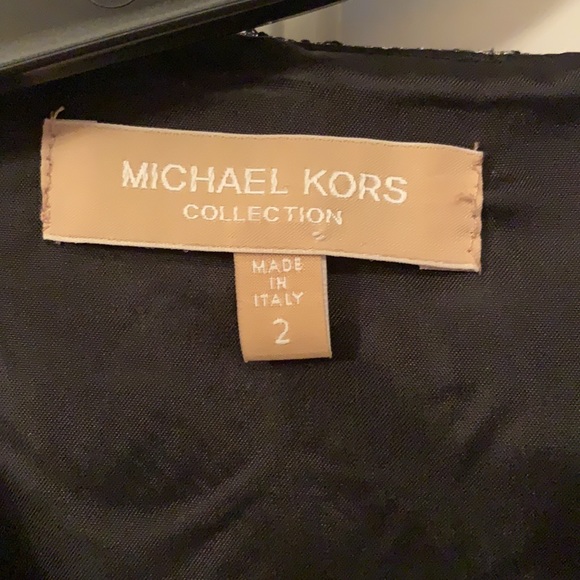 Michael Kors Collection Floral Flounce Hem Dress - Picture 4 of 6